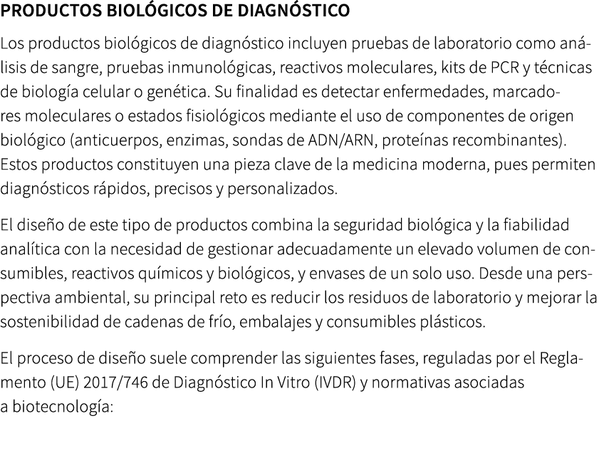 Productos biol gicos de diagn stico Los productos biol gicos de diagn stico incluyen pruebas de laboratorio como an ...