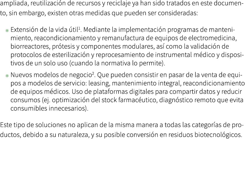 ampliada, reutilizaci n de recursos y reciclaje ya han sido tratados en este documento, sin embargo, existen otras me...