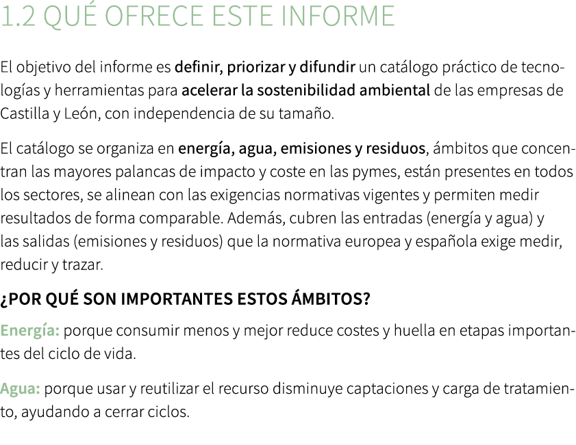 1.2 Qu ofrece este informe El objetivo del informe es definir, priorizar y difundir un cat logo pr ctico de tecnolog...