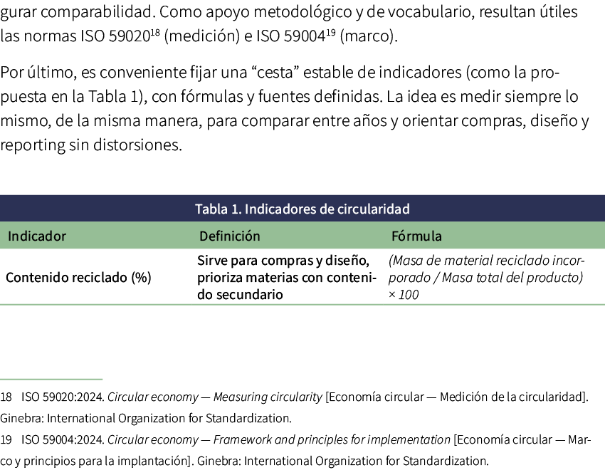 gurar comparabilidad. Como apoyo metodol gico y de vocabulario, resultan tiles las normas ISO 59020 (medici n) e ISO...