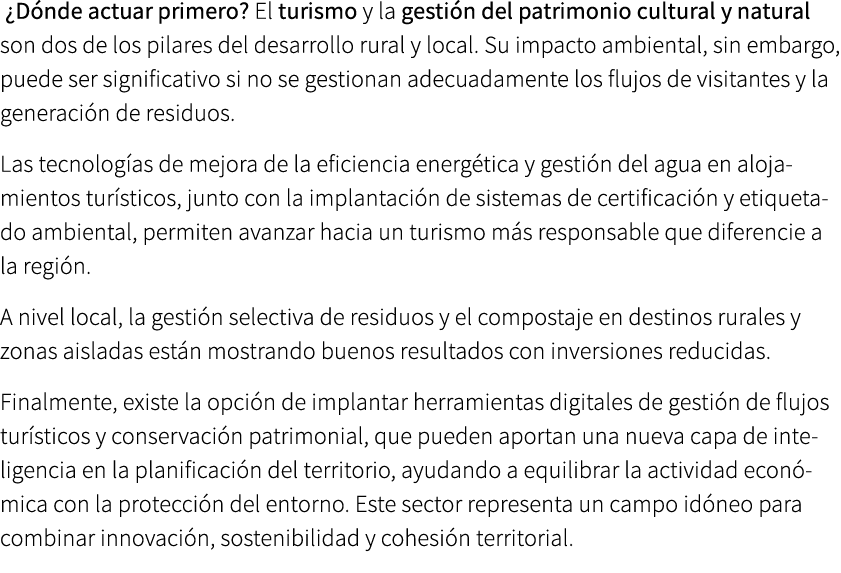  ¿D nde actuar primero? El turismo y la gesti n del patrimonio cultural y natural son dos de los pilares del desarrol...