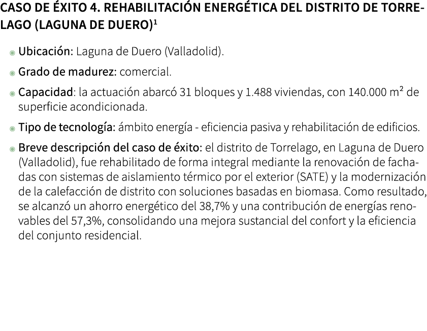 Caso de xito 4. Rehabilitaci n energ tica del distrito de Torrelago (Laguna de Duero) ◉ Ubicaci n: Laguna de Duero (...