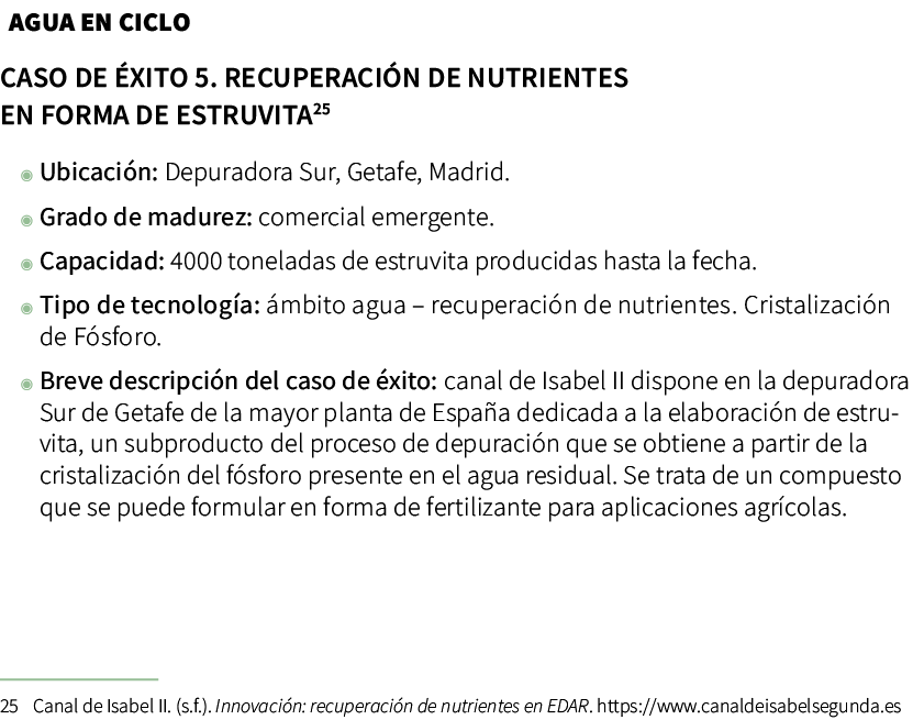  Caso de xito 5. Recuperaci n de nutrientes en forma de estruvita ◉ Ubicaci n: Depuradora Sur, Getafe, Madrid. ◉ Gra...
