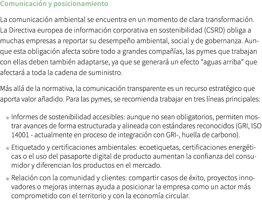 Comunicaci n y posicionamiento La comunicaci n ambiental se encuentra en un momento de clara transformaci n. La Direc...