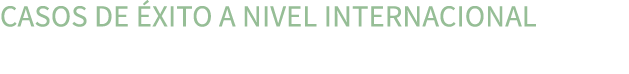CASOS DE XITO A NIVEL INTERNACIONAL