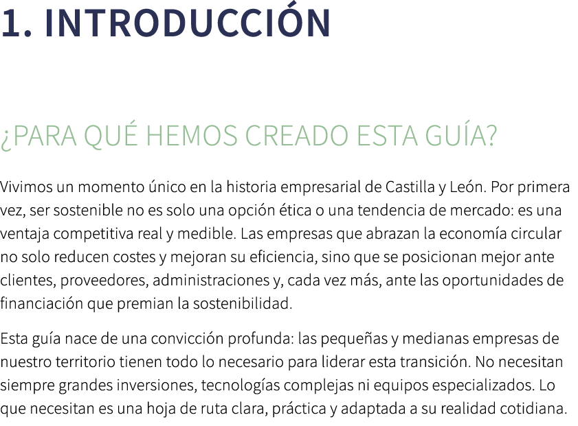 1. Introducci n ¿Para qu hemos creado esta gu a?﻿ Vivimos un momento  nico en la historia empresarial de Castilla y ...