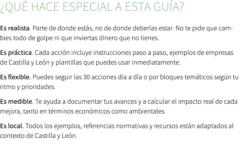 ¿Qu hace especial a esta gu a? Es realista. Parte de donde est s, no de donde deber as estar. No te pide que cambies...