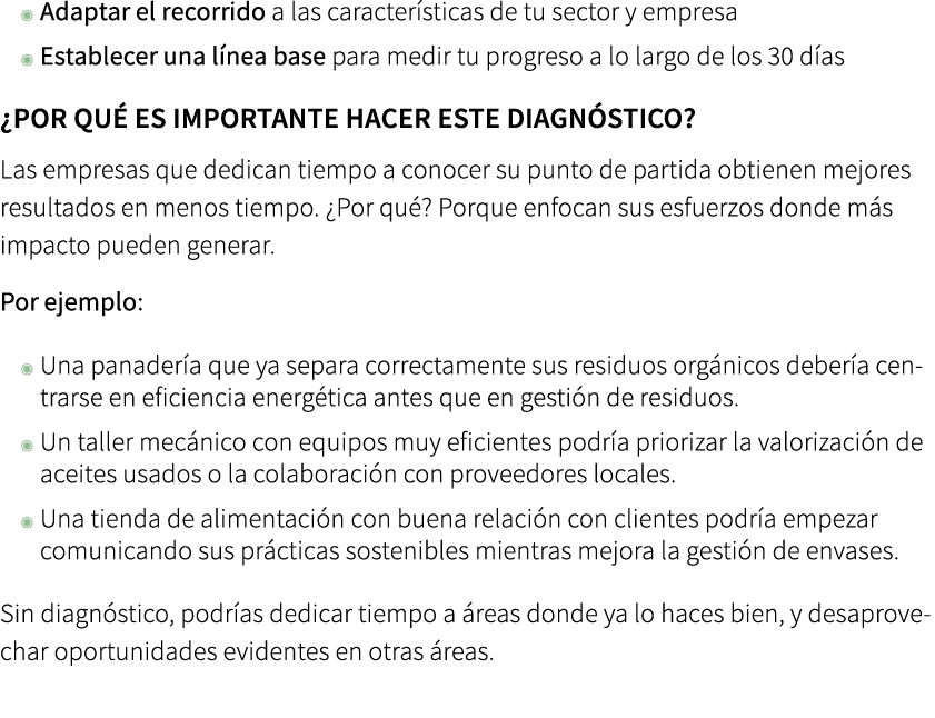 ◉ Adaptar el recorrido a las caracter sticas de tu sector y empresa ◉ Establecer una l nea base para medir tu progres...