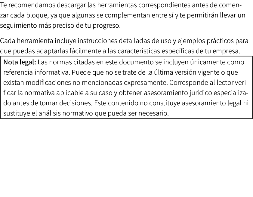 Te recomendamos descargar las herramientas correspondientes antes de comenzar cada bloque, ya que algunas se compleme...