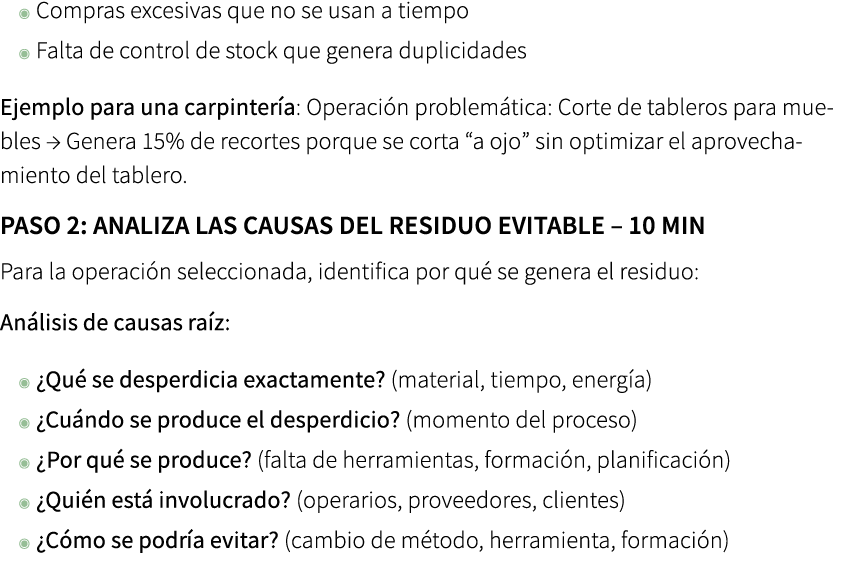 ◉ Compras excesivas que no se usan a tiempo ◉ Falta de control de stock que genera duplicidades Ejemplo para una carp...