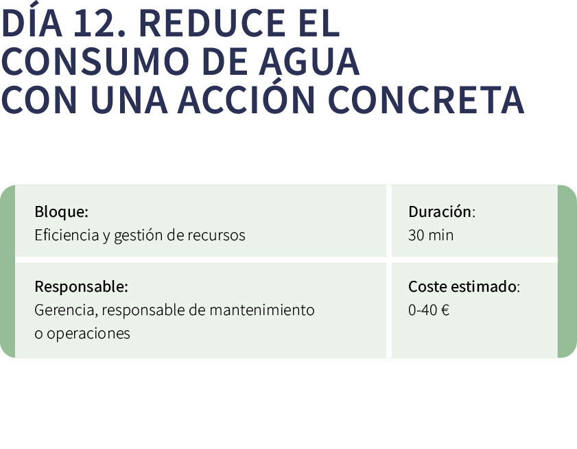 D a 12. Reduce el consumo de agua con una acci n concreta ￼ 