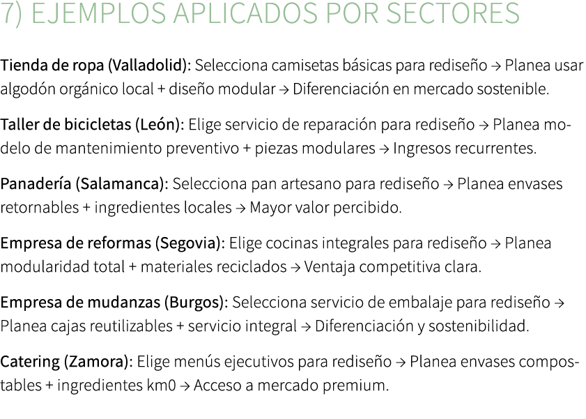 7) Ejemplos aplicados por sectores Tienda de ropa (Valladolid): Selecciona camisetas b sicas para redise o → Planea u...