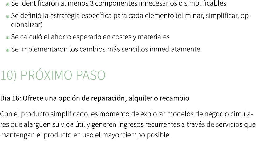 ◉ Se identificaron al menos 3 componentes innecesarios o simplificables ◉ Se defini la estrategia espec fica para ca...