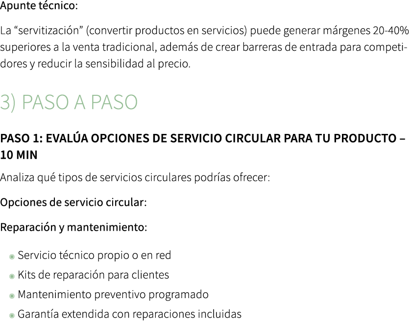 Apunte t cnico: La “servitizaci n” (convertir productos en servicios) puede generar m rgenes 20 40% superiores a la v...
