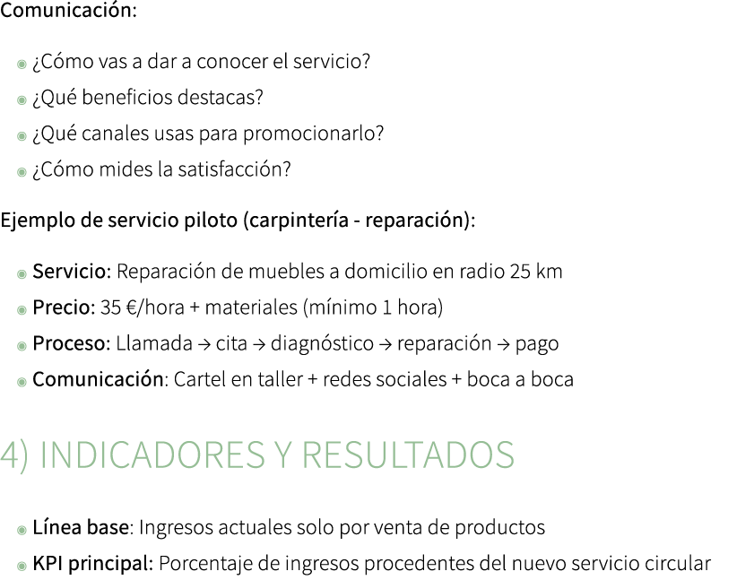Comunicaci n: ◉ ¿C mo vas a dar a conocer el servicio? ◉ ¿Qu beneficios destacas? ◉ ¿Qu  canales usas para promocion...