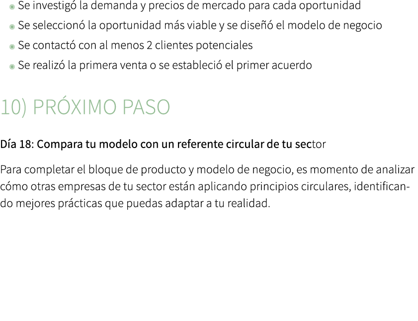 ◉ Se investig la demanda y precios de mercado para cada oportunidad ◉ Se seleccion  la oportunidad m s viable y se d...