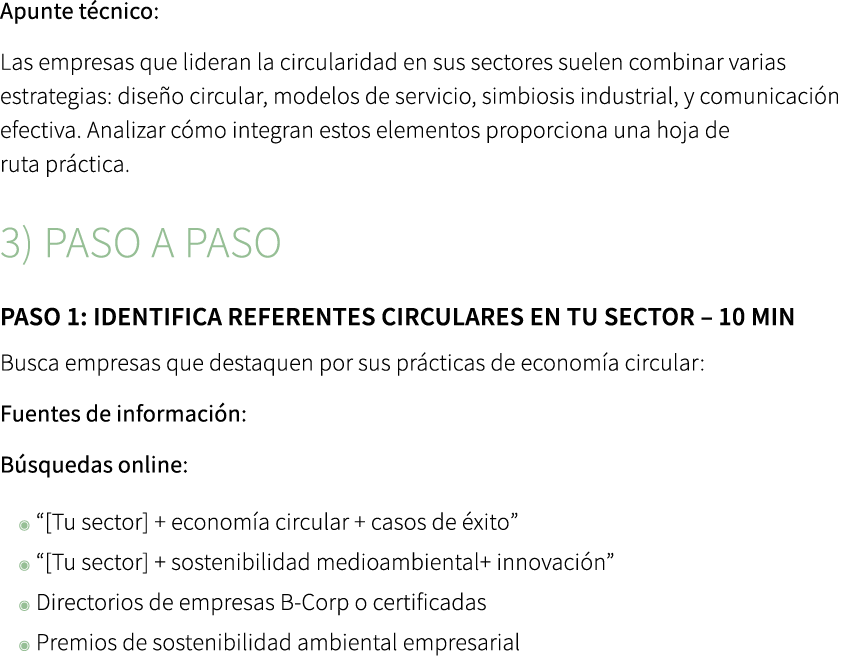 Apunte t cnico: Las empresas que lideran la circularidad en sus sectores suelen combinar varias estrategias: dise o c...