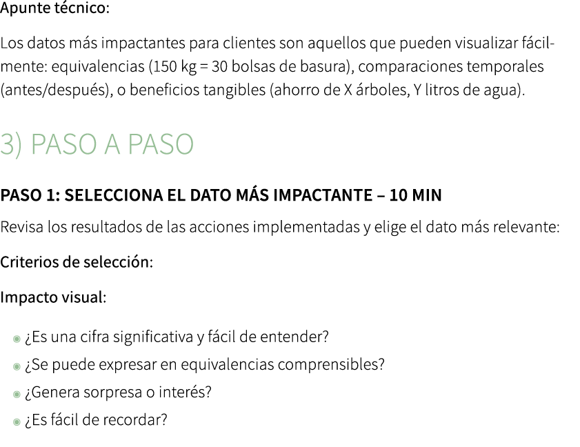 Apunte t cnico: Los datos m s impactantes para clientes son aquellos que pueden visualizar f cilmente: equivalencias ...