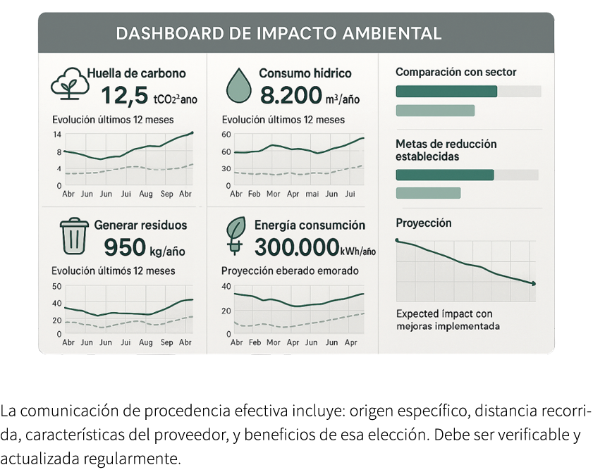 ￼ La comunicaci n de procedencia efectiva incluye: origen espec fico, distancia recorrida, caracter sticas del provee...