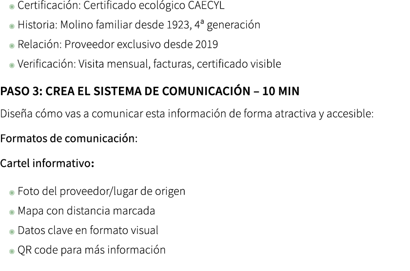 ◉ Certificaci n: Certificado ecol gico CAECYL ◉ Historia: Molino familiar desde 1923, 4ª generaci n ◉ Relaci n: Prove...