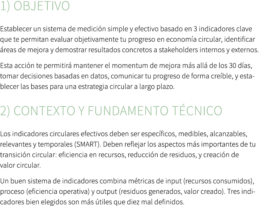 1) Objetivo Establecer un sistema de medici n simple y efectivo basado en 3 indicadores clave que te permitan evaluar...