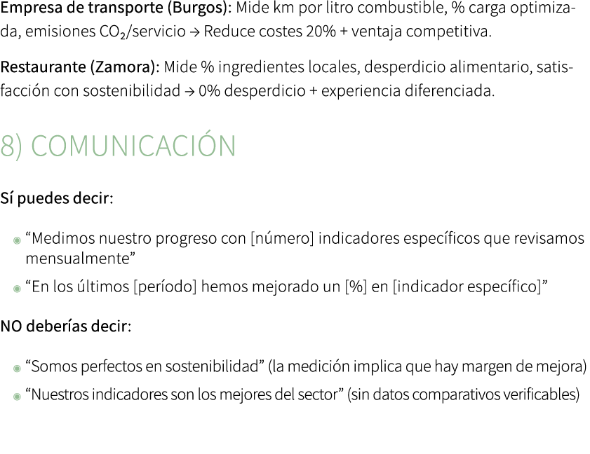 Empresa de transporte (Burgos): Mide km por litro combustible, % carga optimizada, emisiones CO₂/servicio → Reduce co...