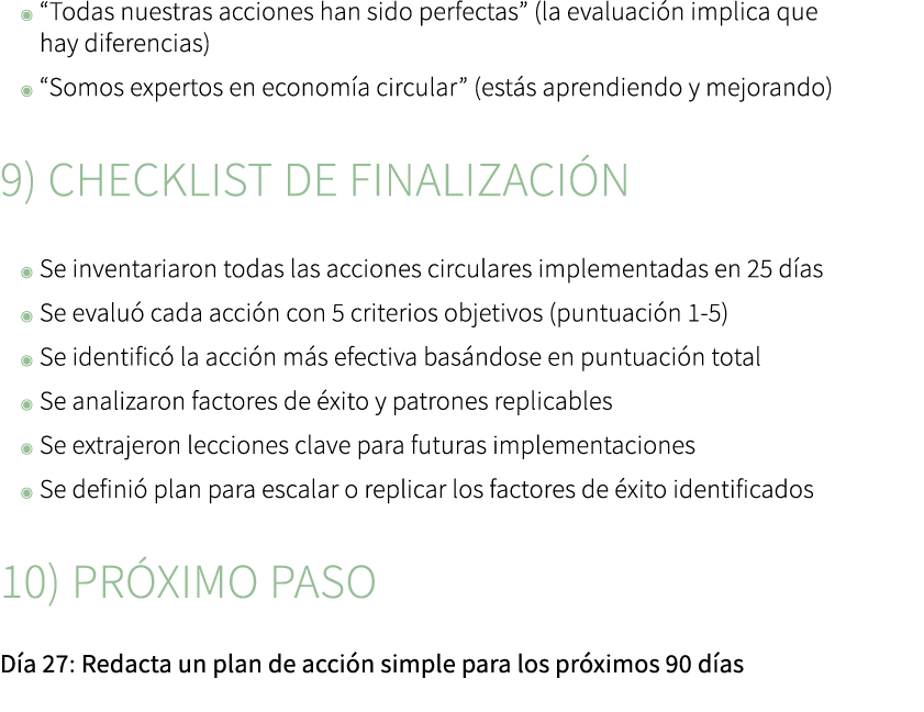 ◉ “Todas nuestras acciones han sido perfectas” (la evaluaci n implica que hay diferencias) ◉ “Somos expertos en econo...