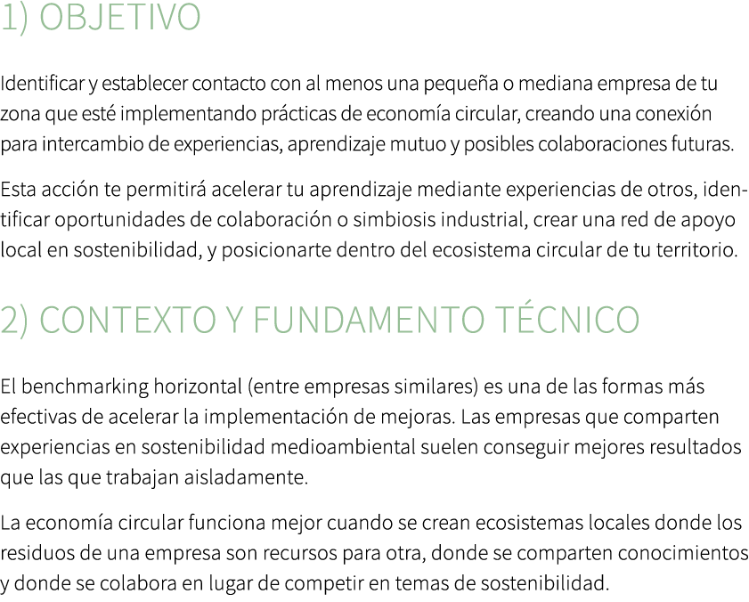 1) Objetivo Identificar y establecer contacto con al menos una peque a o mediana empresa de tu zona que est implemen...