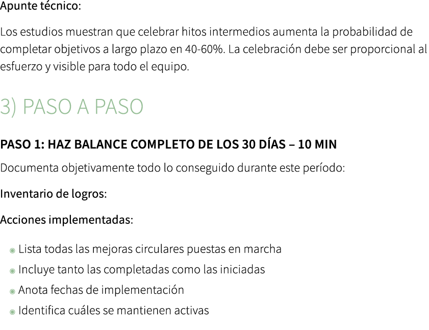 Apunte t cnico: Los estudios muestran que celebrar hitos intermedios aumenta la probabilidad de completar objetivos a...