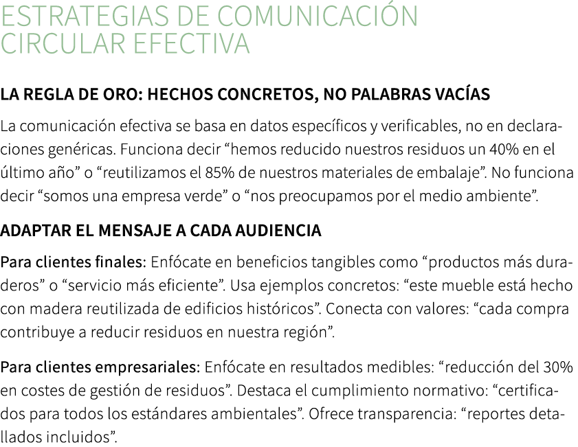 Estrategias de comunicaci n circular efectiva ﻿La regla de oro: hechos concretos, no palabras vac as La comunicaci n ...
