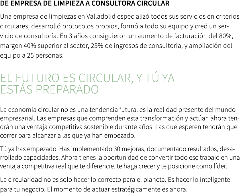 De empresa de limpieza a consultora circular Una empresa de limpiezas en Valladolid especializ todos sus servicios ...